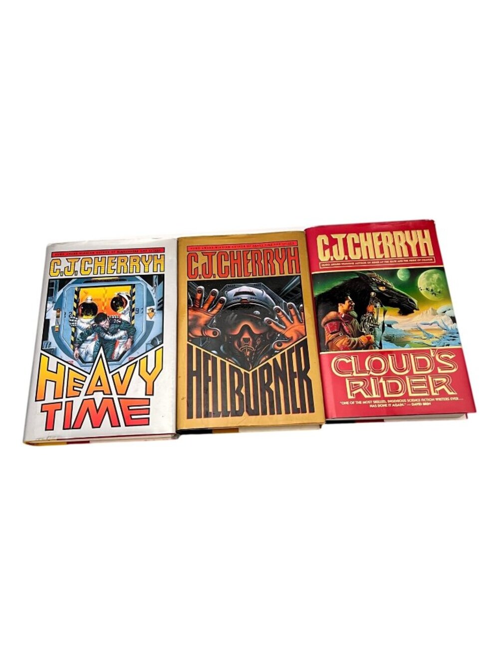 CJ‎ Cherryh Hellburner Clouds Rider Heavy Time Books Lot 3 HC DJ First Editions